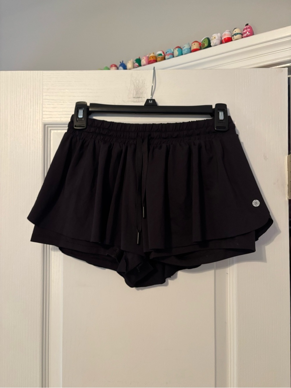 GAIAM Black Layered Athletic Skort Shorts